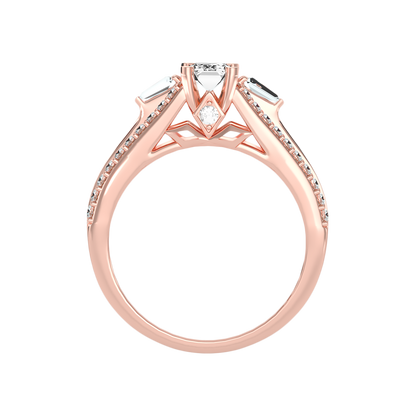 Ellie Emerald Diamond Ring - Four