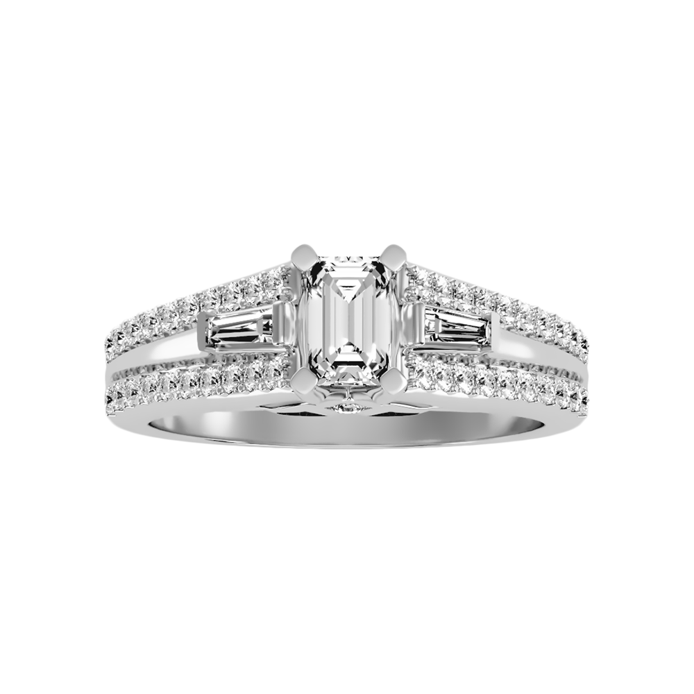 Ellie Emerald Diamond Ring - Six