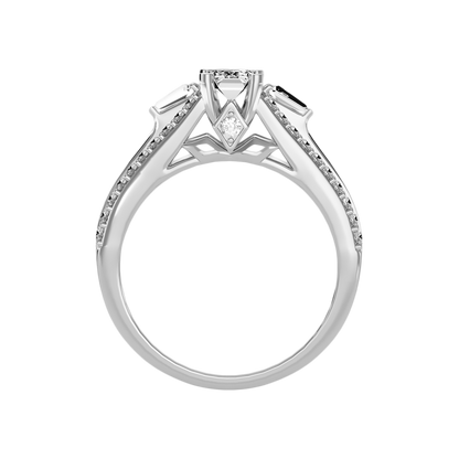 Ellie Emerald Diamond Ring - Eight