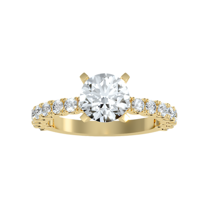 Elysian Solitaire Ring - Ten
