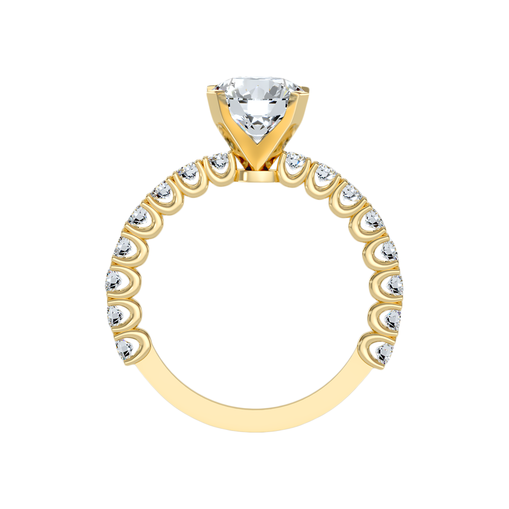 Elysian Solitaire Ring In 925 Sterling Silver - Twelve