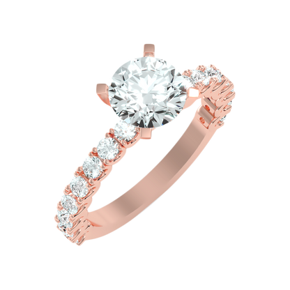 Elysian Solitaire Ring - Five
