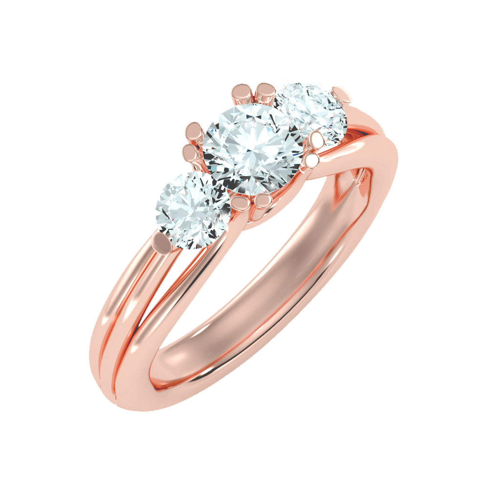 Emerald Seas Tri Stone Ring - One