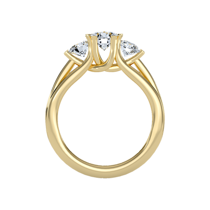 Emerald Seas Tri Stone Ring - Twelve