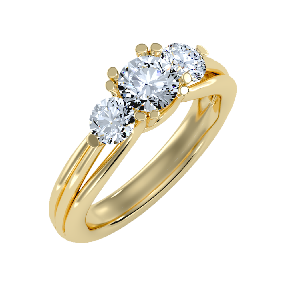 Emerald Seas Tri Stone Ring - Nine
