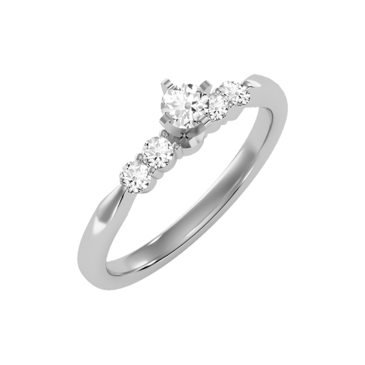 Eminent Solitaire Ring In 925 Sterling Silver - One