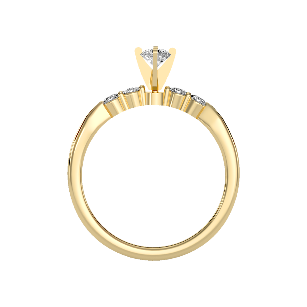 Eminent Solitaire Ring In 925 Sterling Silver - Twelve