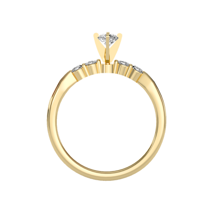 Eminent Solitaire Ring In 925 Sterling Silver - Twelve