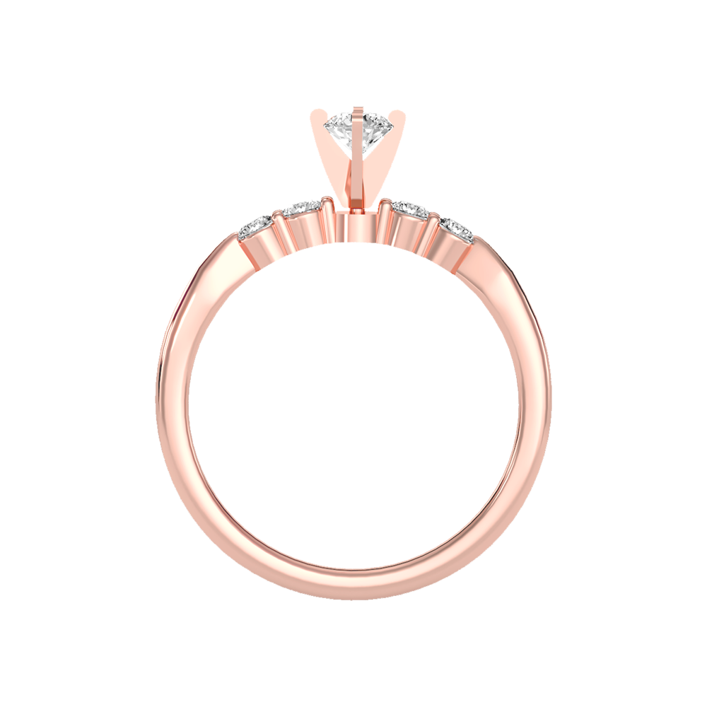 Eminent Solitaire Ring In 925 Sterling Silver - Six