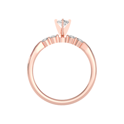 Eminent Solitaire Ring In 925 Sterling Silver - Six