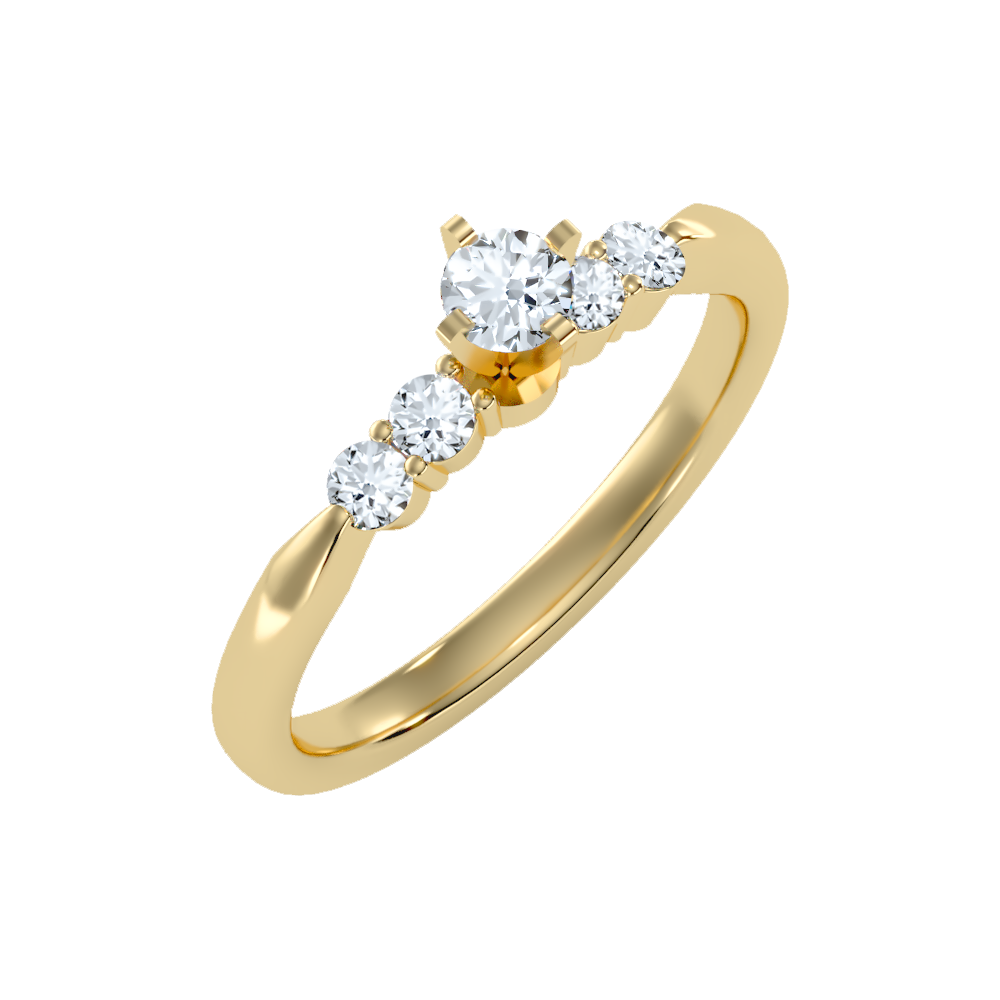 Eminent Solitaire Ring In 925 Sterling Silver - Nine