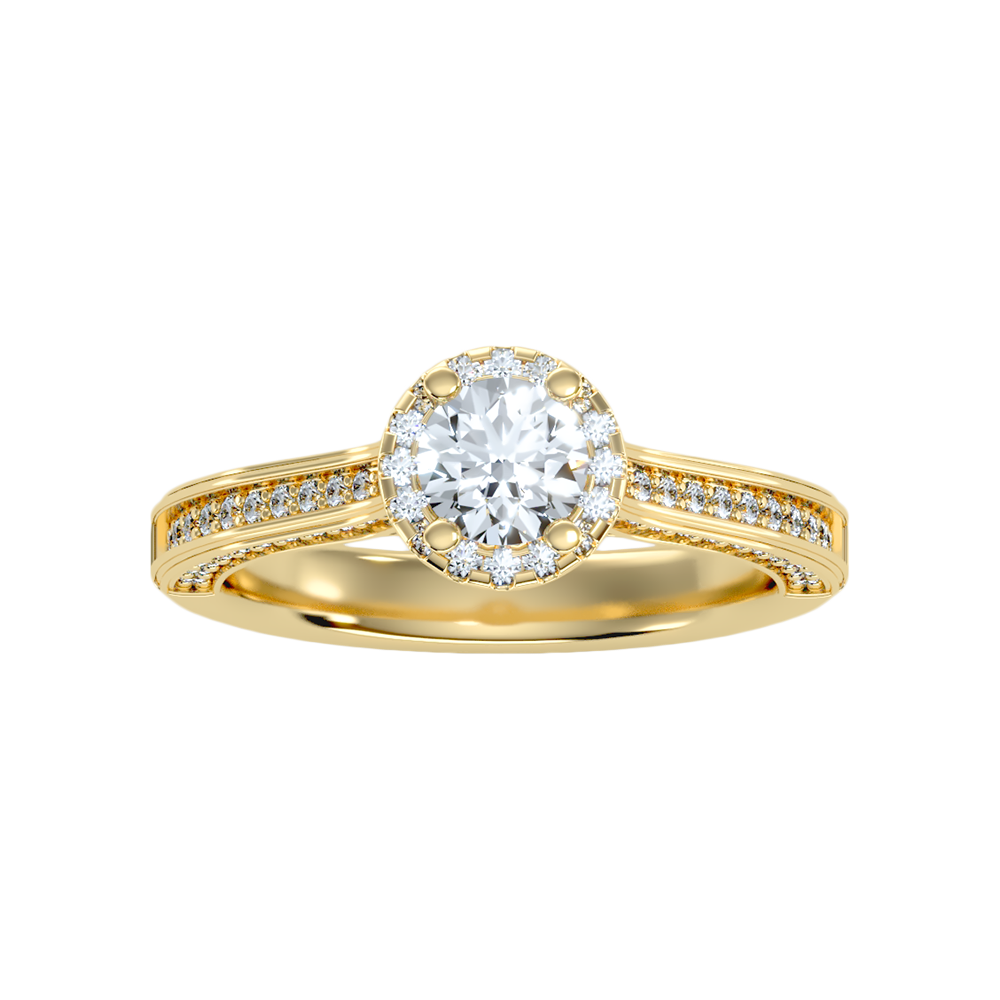 Enchanting Diamond Ring In 925 Sterling Silver - Ten