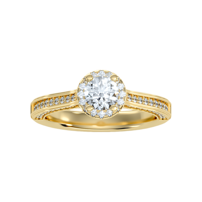 Enchanting Diamond Ring In 925 Sterling Silver - Ten