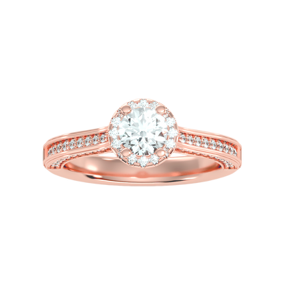 Enchanting Diamond Ring In 925 Sterling Silver - Five