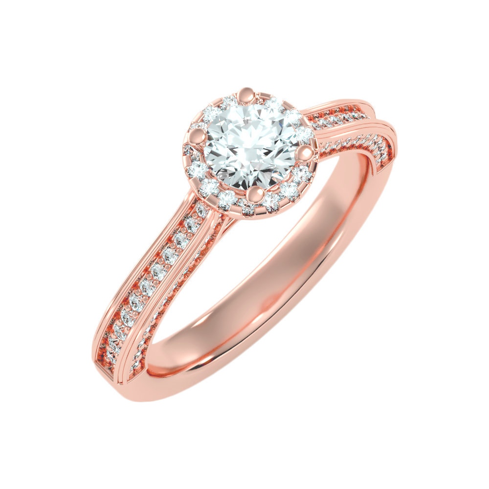 Enchanting Diamond Ring In 925 Sterling Silver - Seven