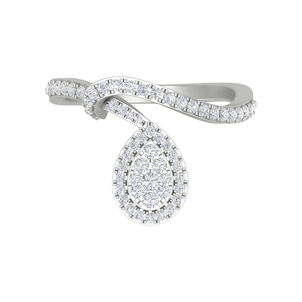 Endless Diamonds Cluster Ring - Six