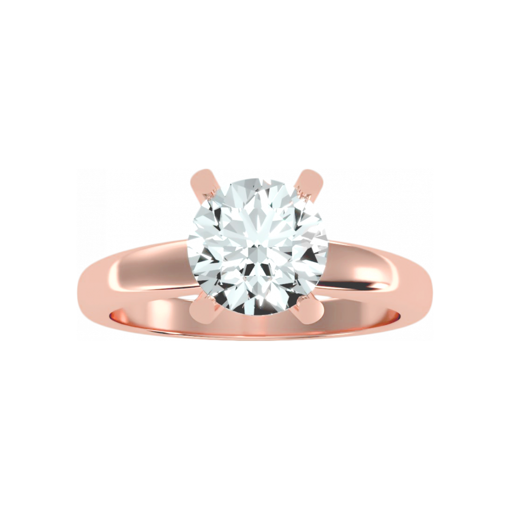 Engaging Solitaire Ring In 925 Sterling Silver - Twelve