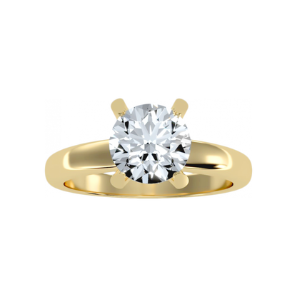Engaging Solitaire Ring In 925 Sterling Silver - Eight