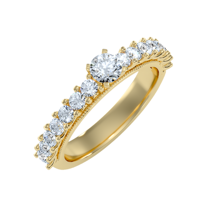 Enormous Solitaire Ring In 925 Sterling Silver - One