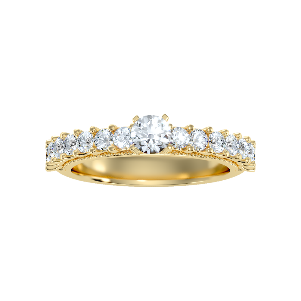 Enormous Solitaire Ring In 925 Sterling Silver - Two
