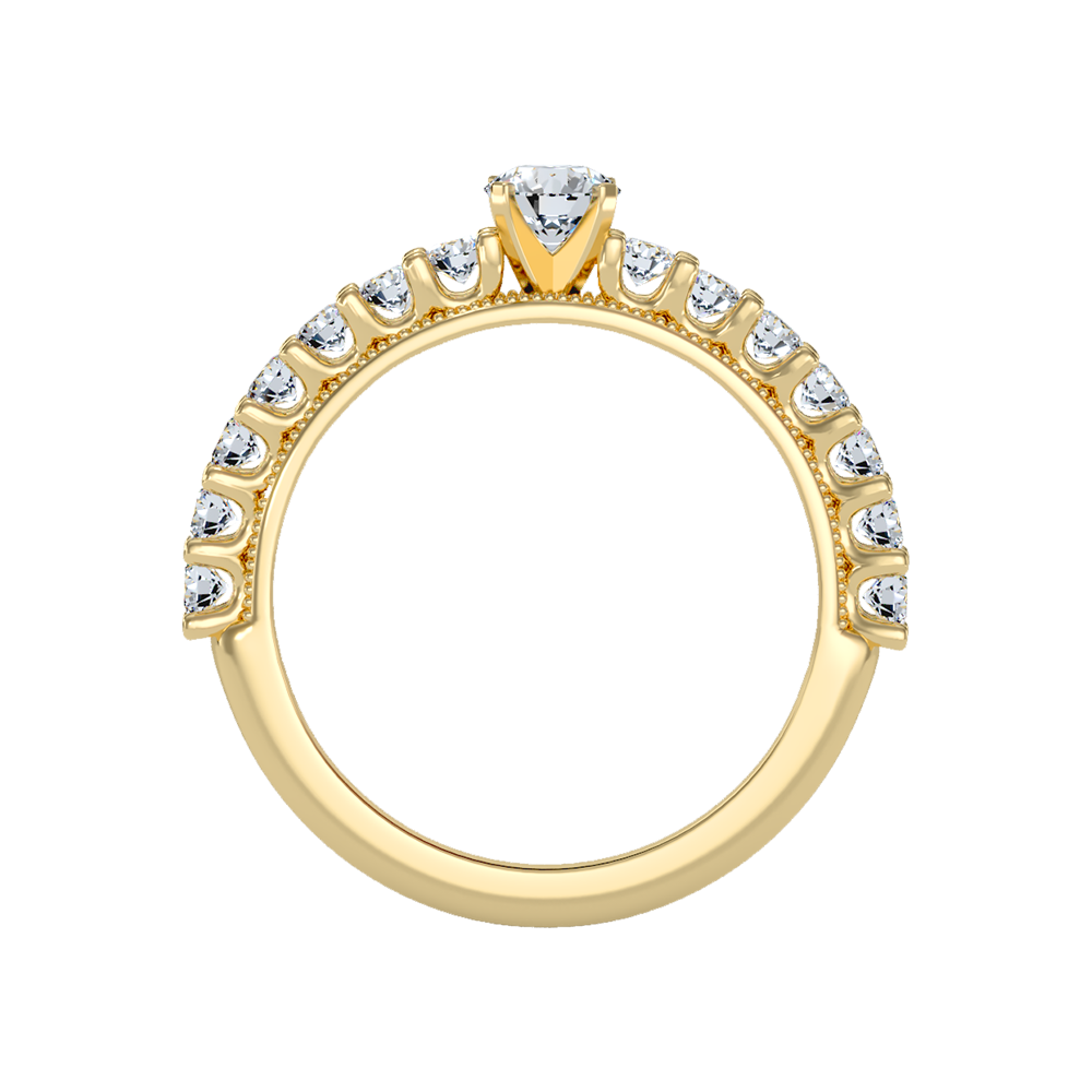 Enormous Solitaire Ring In 925 Sterling Silver - Three