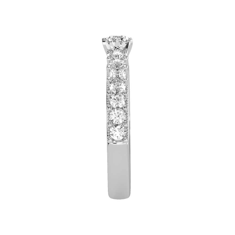 Enormous Solitaire Ring In 925 Sterling Silver - Seven