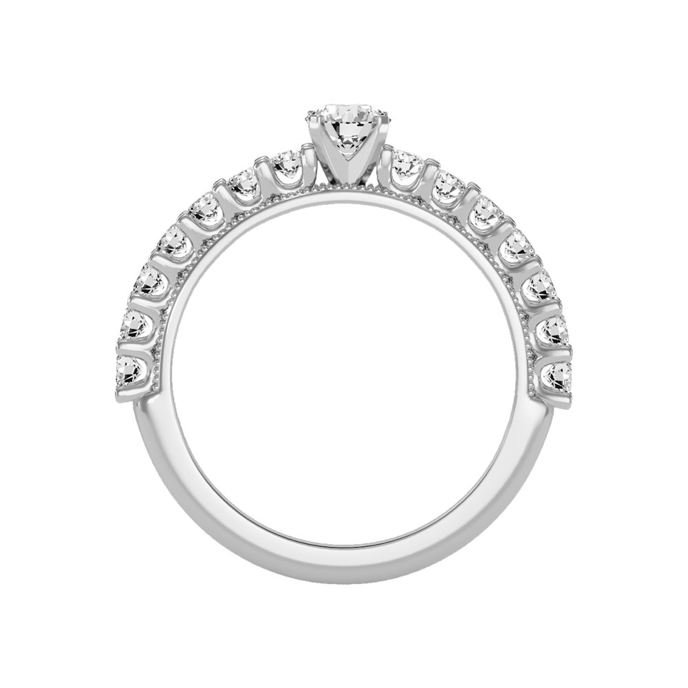 Enormous Solitaire Ring In 925 Sterling Silver - Eight