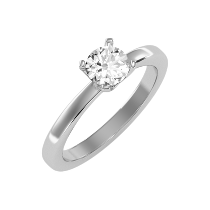 Enriching Solitaire Ring In 925 Sterling Silver - Two