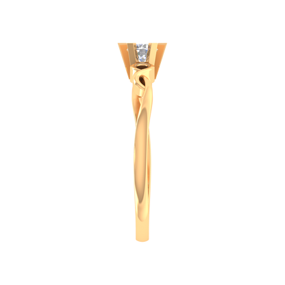 Entangled Gem Solitaire Ring - Eleven