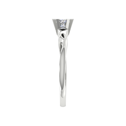 Entangled Gem Solitaire Ring - Four