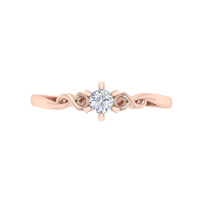 Entangled Gem Solitaire Ring - Seven