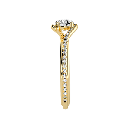 Enthusiasm Halo Ring In 925 Sterling Silver - Eleven