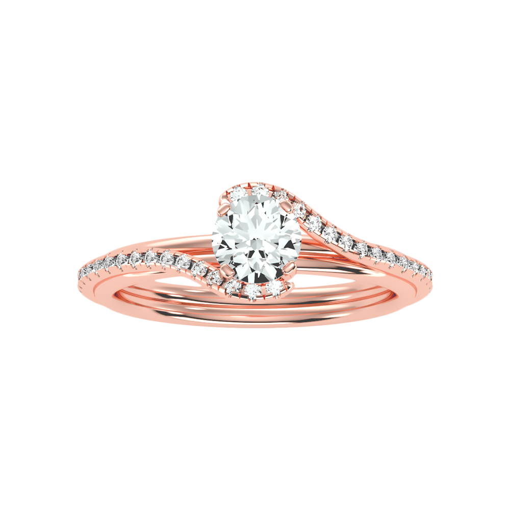 Enthusiasm Halo Ring In 925 Sterling Silver - Five