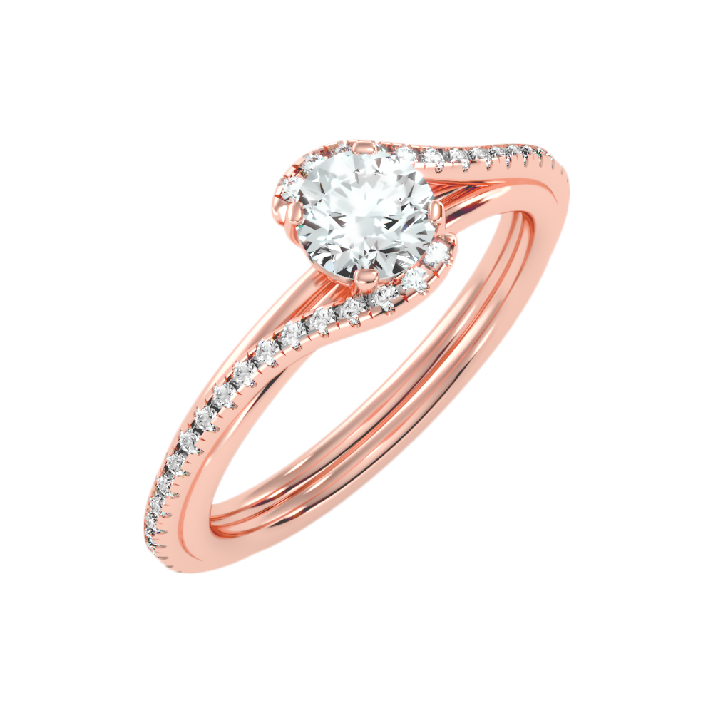 Enthusiasm Halo Ring In 925 Sterling Silver - Seven
