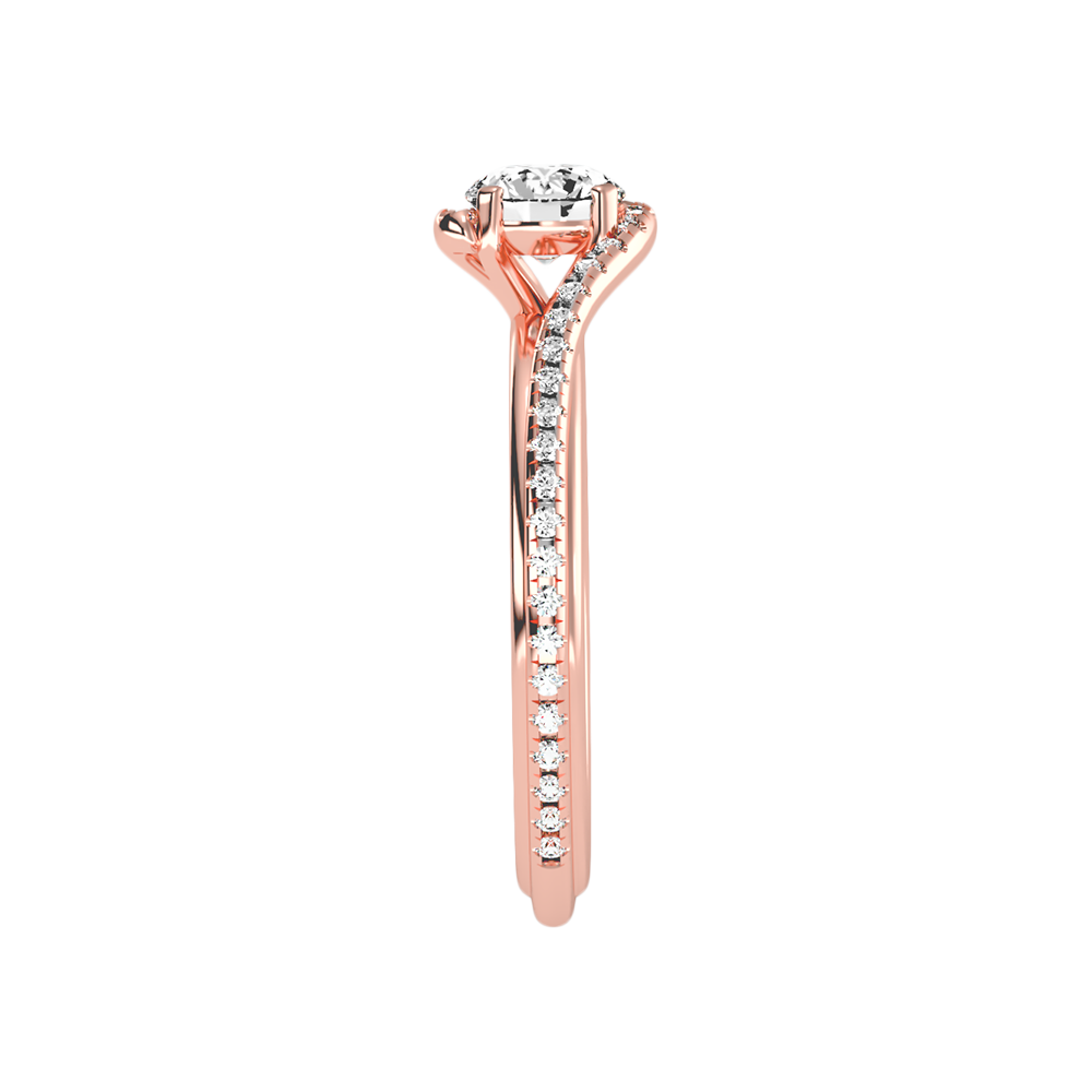 Enthusiasm Halo Ring In 925 Sterling Silver - Eight