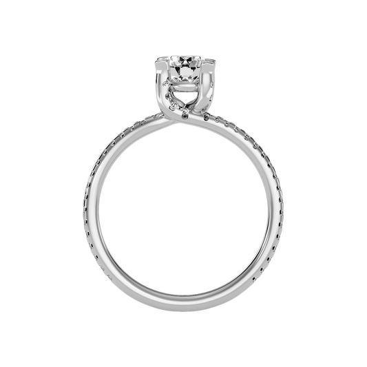 Enthusiastic Solitaire Ring In 925 Sterling Silver - Two