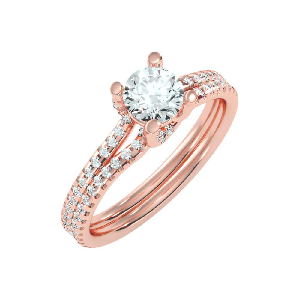 Enthusiastic Solitaire Ring - Five
