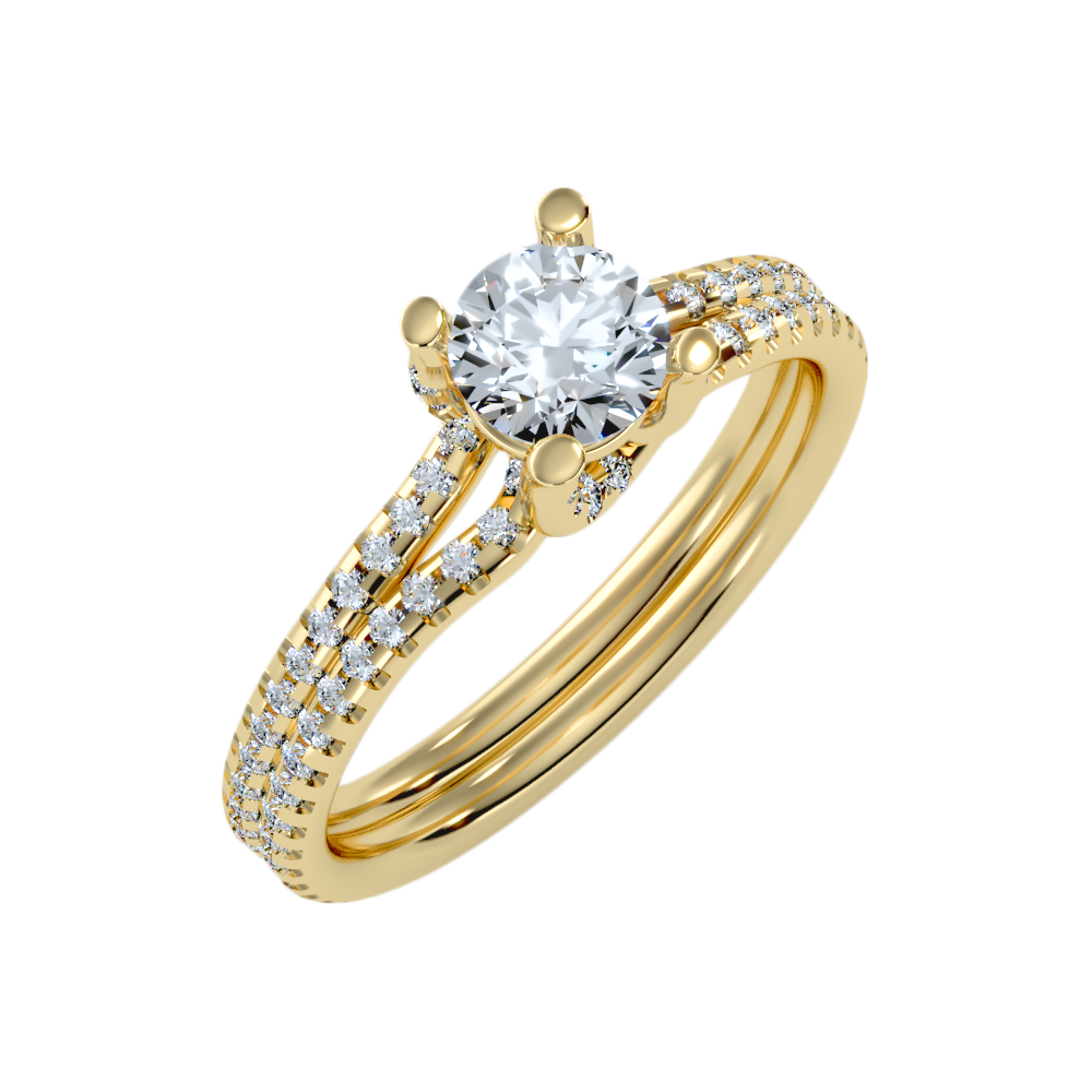 Enthusiastic Solitaire Ring In 925 Sterling Silver - Nine