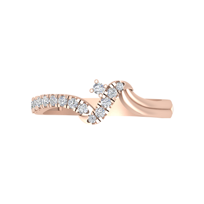 Entrawlling Diamond Ring In 925 Sterling Silver - Two