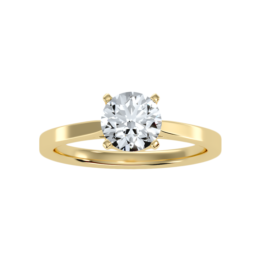 Epanoui Classic Solitaire Ring In 925 Sterling Silver - Eleven