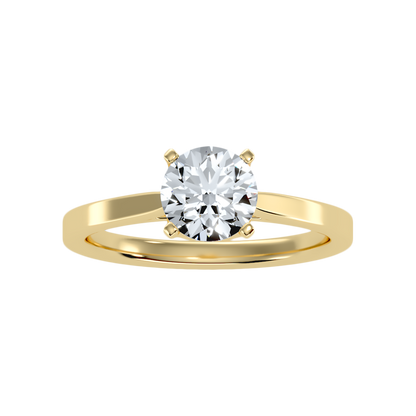 Epanoui Classic Solitaire Ring In 925 Sterling Silver - Eleven