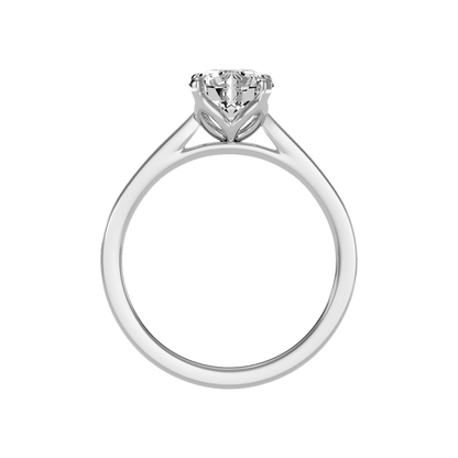 Epanoui Classic Solitaire Ring In 925 Sterling Silver - Three