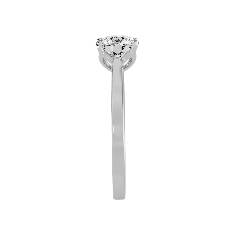 Epanoui Classic Solitaire Ring In 925 Sterling Silver - Five
