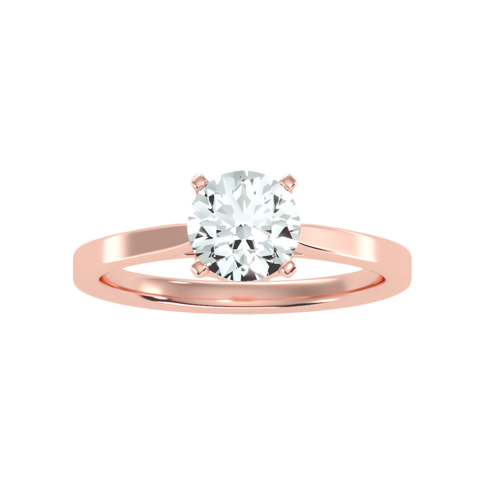 Epanoui Classic Solitaire Ring In 925 Sterling Silver - Eight
