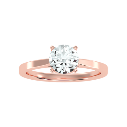 Epanoui Classic Solitaire Ring In 925 Sterling Silver - Eight