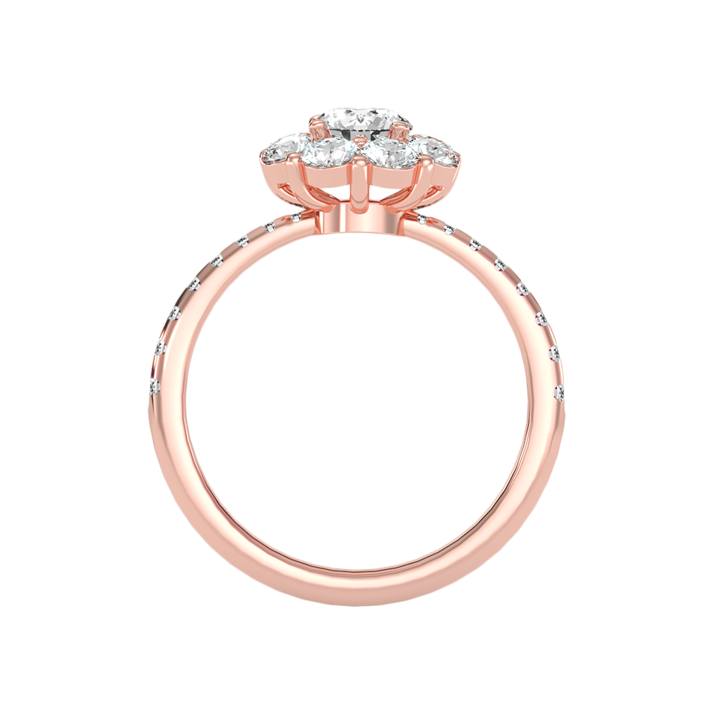 Epex Diamond Ring In 925 Sterling Silver - Four
