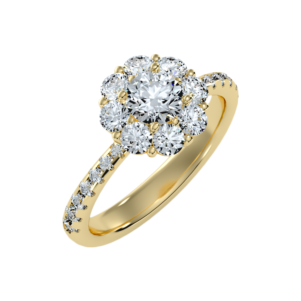 Epex Diamond Ring In 925 Sterling Silver - Nine