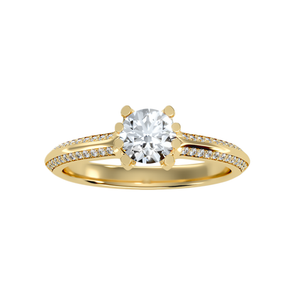 Esquirla Solitaire Ring In 925 Sterling Silver - Ten