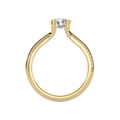Esquirla Solitaire Ring In 925 Sterling Silver - Twelve