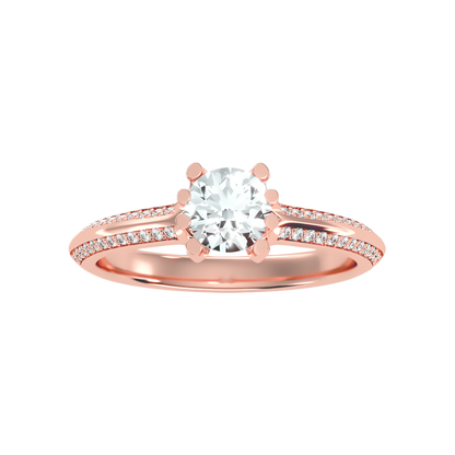 Esquirla Solitaire Ring In 925 Sterling Silver - Seven